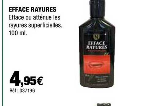 efface rayures