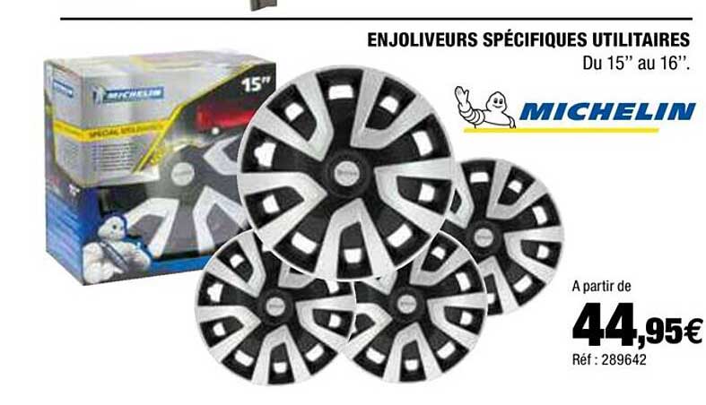 enjoliveurs spécifiques utilitaires michelin