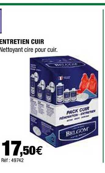 Entretien Cuir Belgom