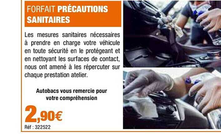 forfait précautions sanitaires