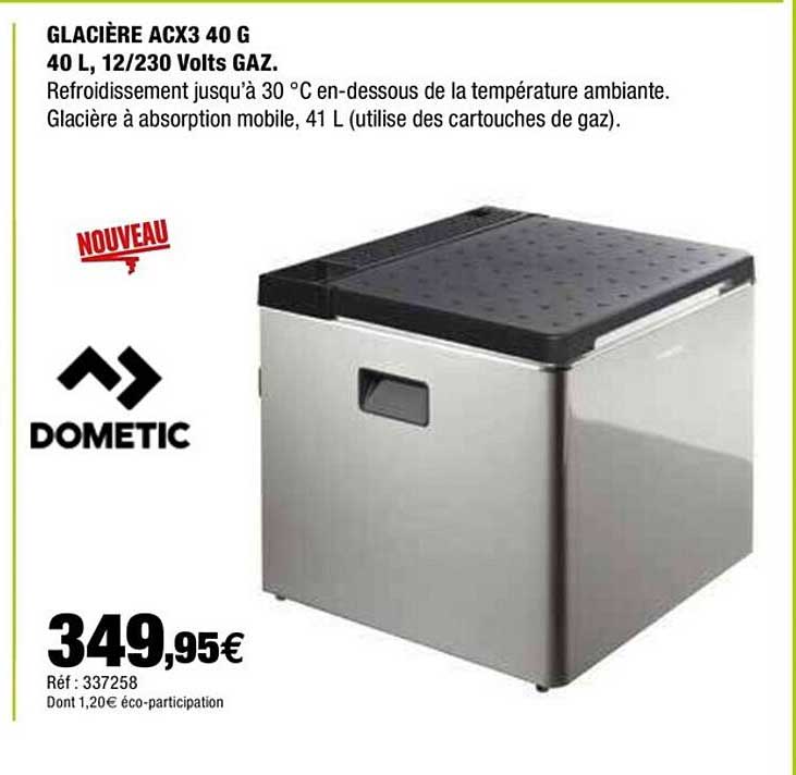 glacière acx3 40 g 40 l, 12-230 volts gaz