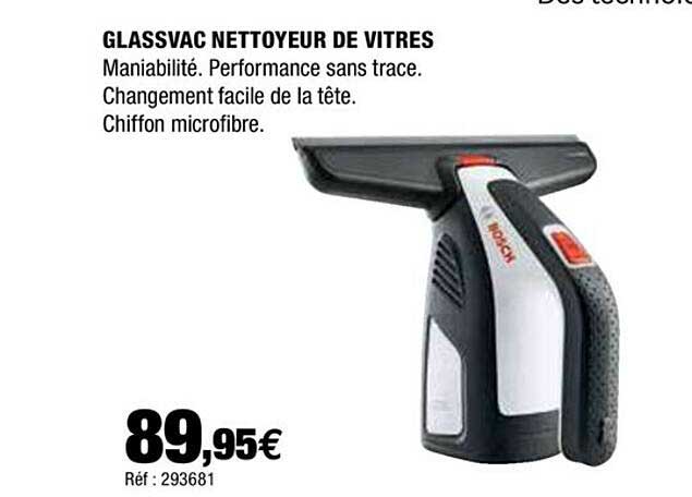 Glassvac Nettoyeur De Vitres Bosch