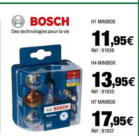 H1 Minibox H4 Minibox H7 Minibox Bosch