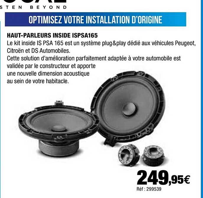haut-parleurs inside ispsa165