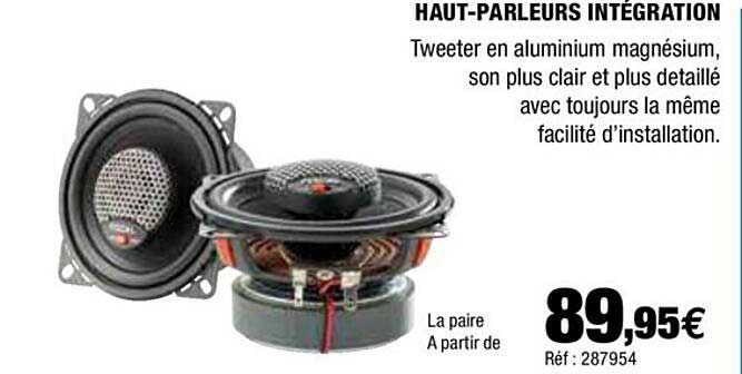 haut parleurs intégration