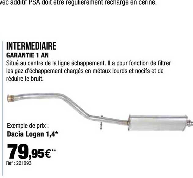 intermédiaire garantie 1 an