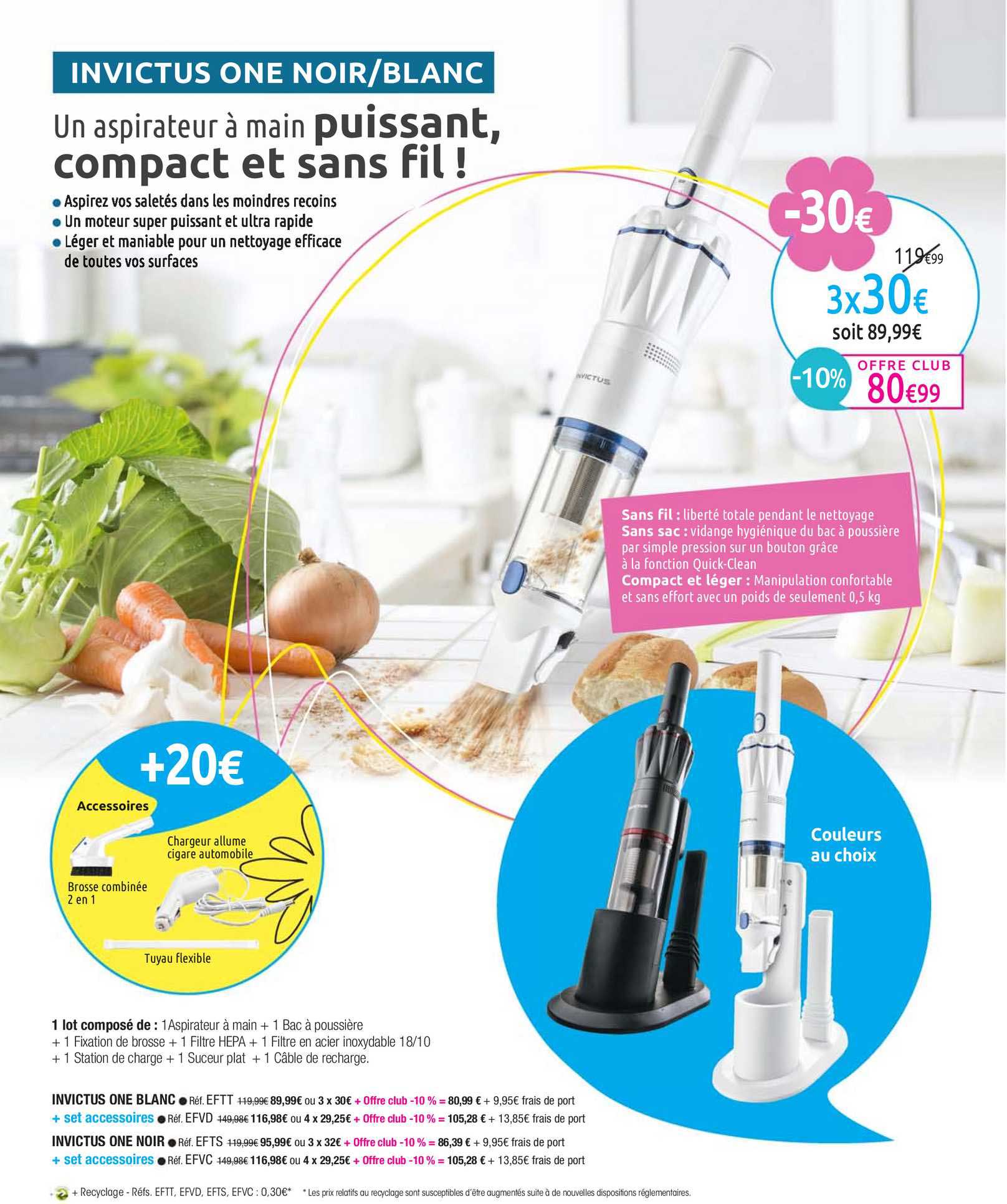 invictus one noir-blanc