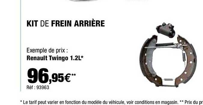 Kit De Frein Arrière