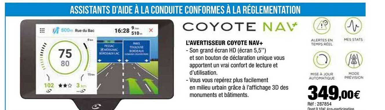 l'avertisseur coyote nav+
