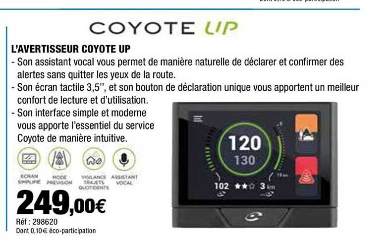 l'avertisseur coyote up