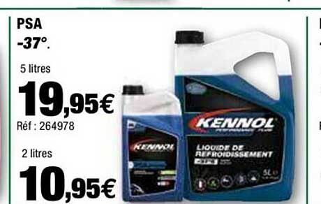 liquide de refroidissement kennol psa -37°