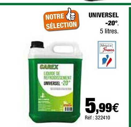 liquide de refroidissement unversel -20°
