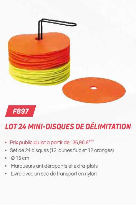 lot 24 mini-disques de délimitation f897