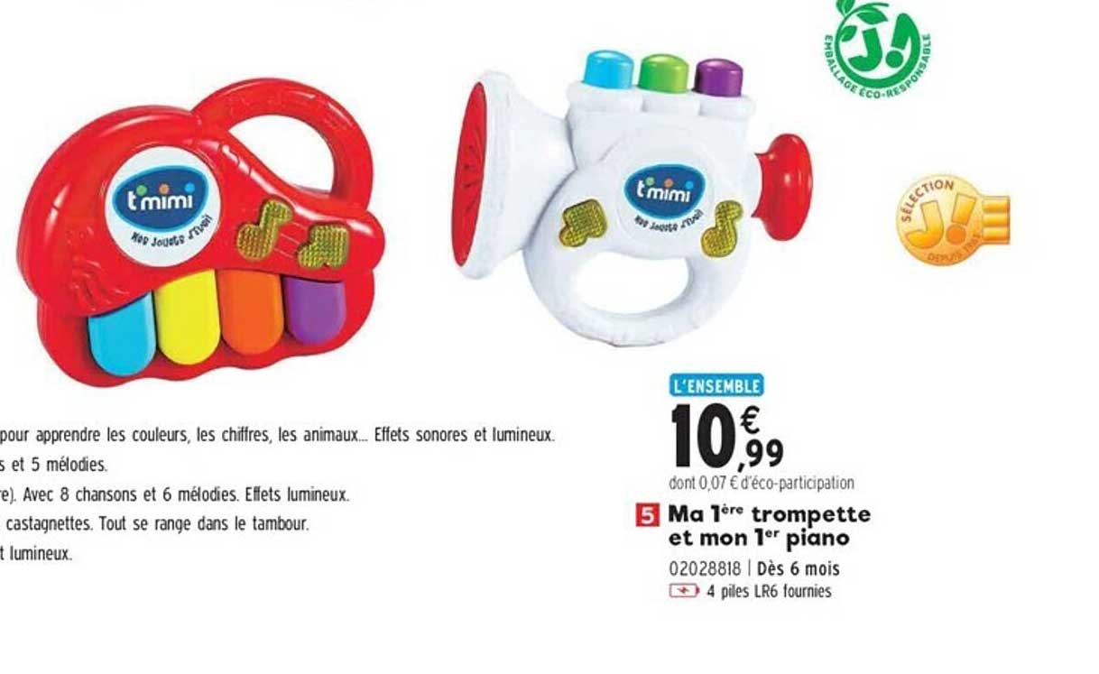 ma 1ere trompette et mon 1er piano