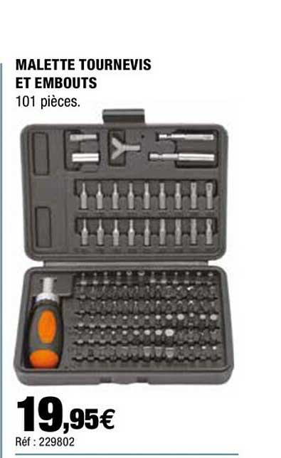 malette tournevis et embouts