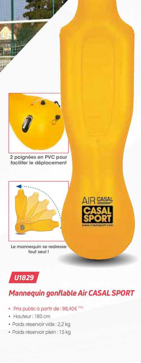mannequin gonflable air casal sport u1829