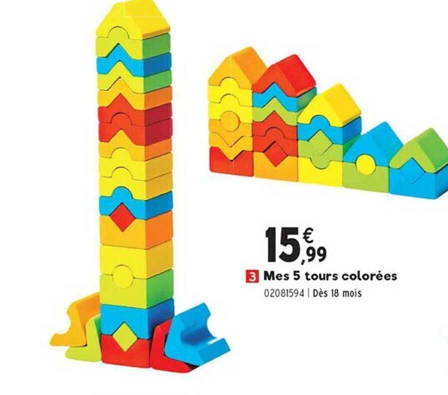 mes 5 tours colorees