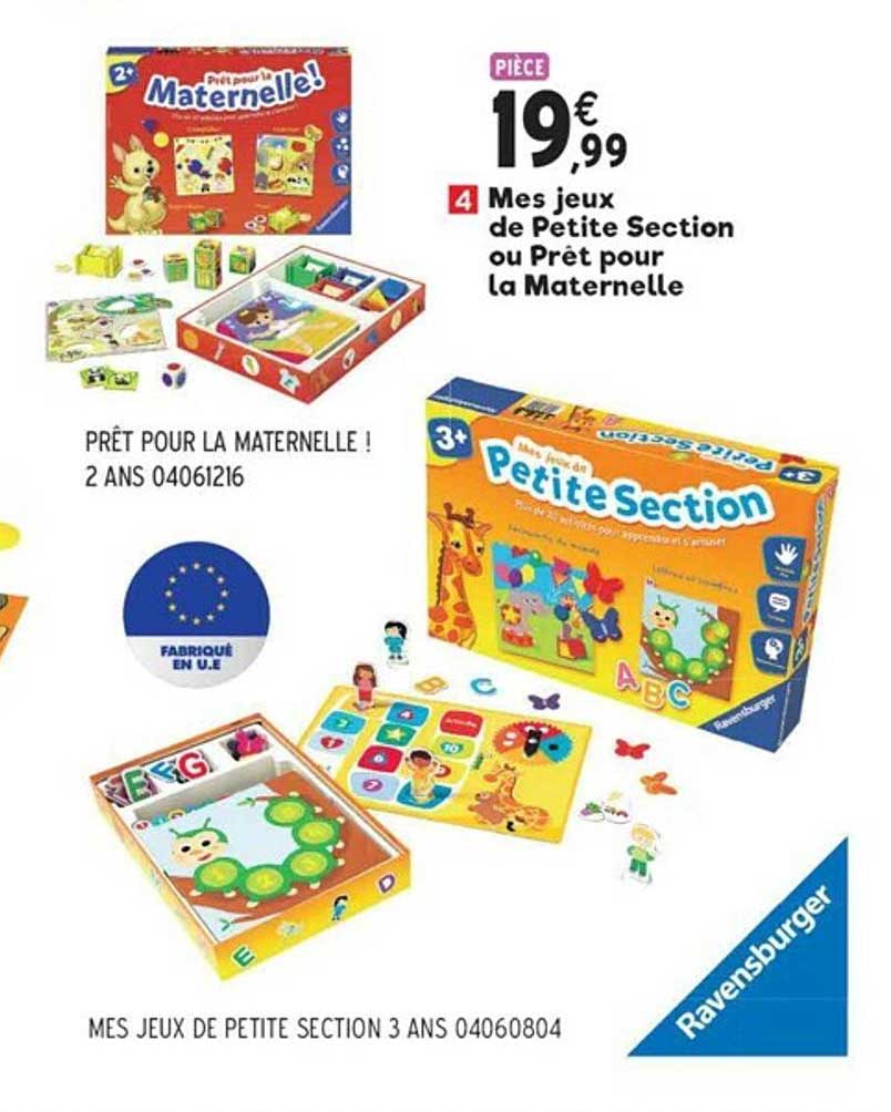 mes jeux de petite section ou pret pour la maternelle