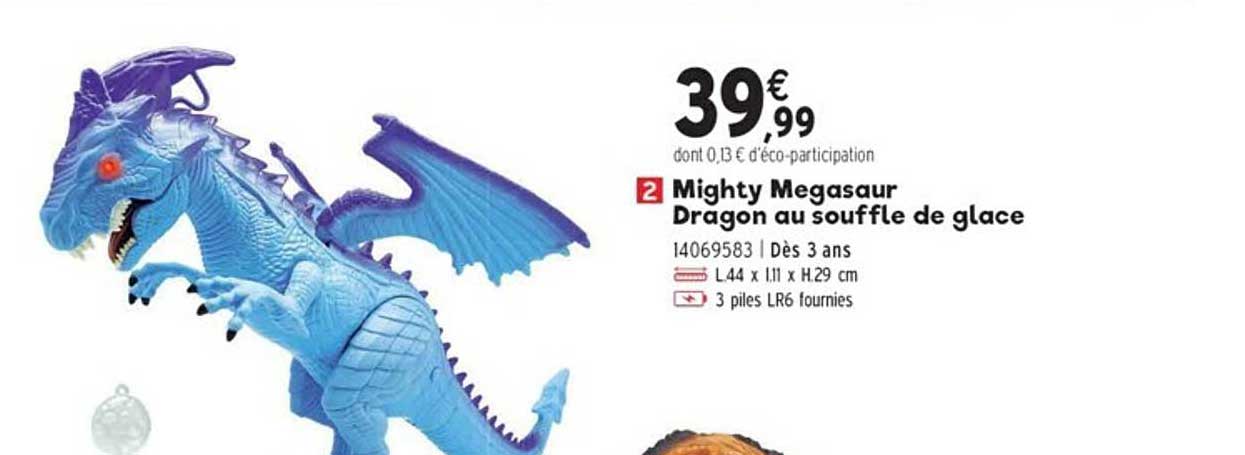 mighty megasaur dragon au souffle de glace
