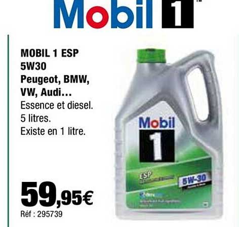 mobil 1 esp 5w30 peugeot, bmw, vw, audi...