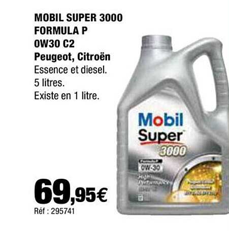 mobil super 3000 formuila p ow30 c2 peugeot, citroën