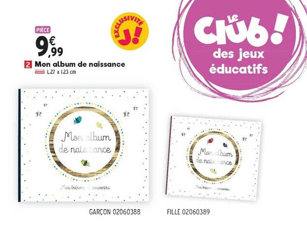 mon album de naissance