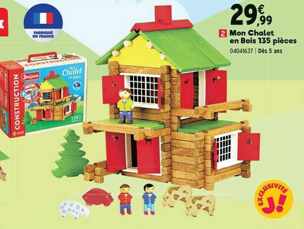 mon chalet en bois 135 pieces