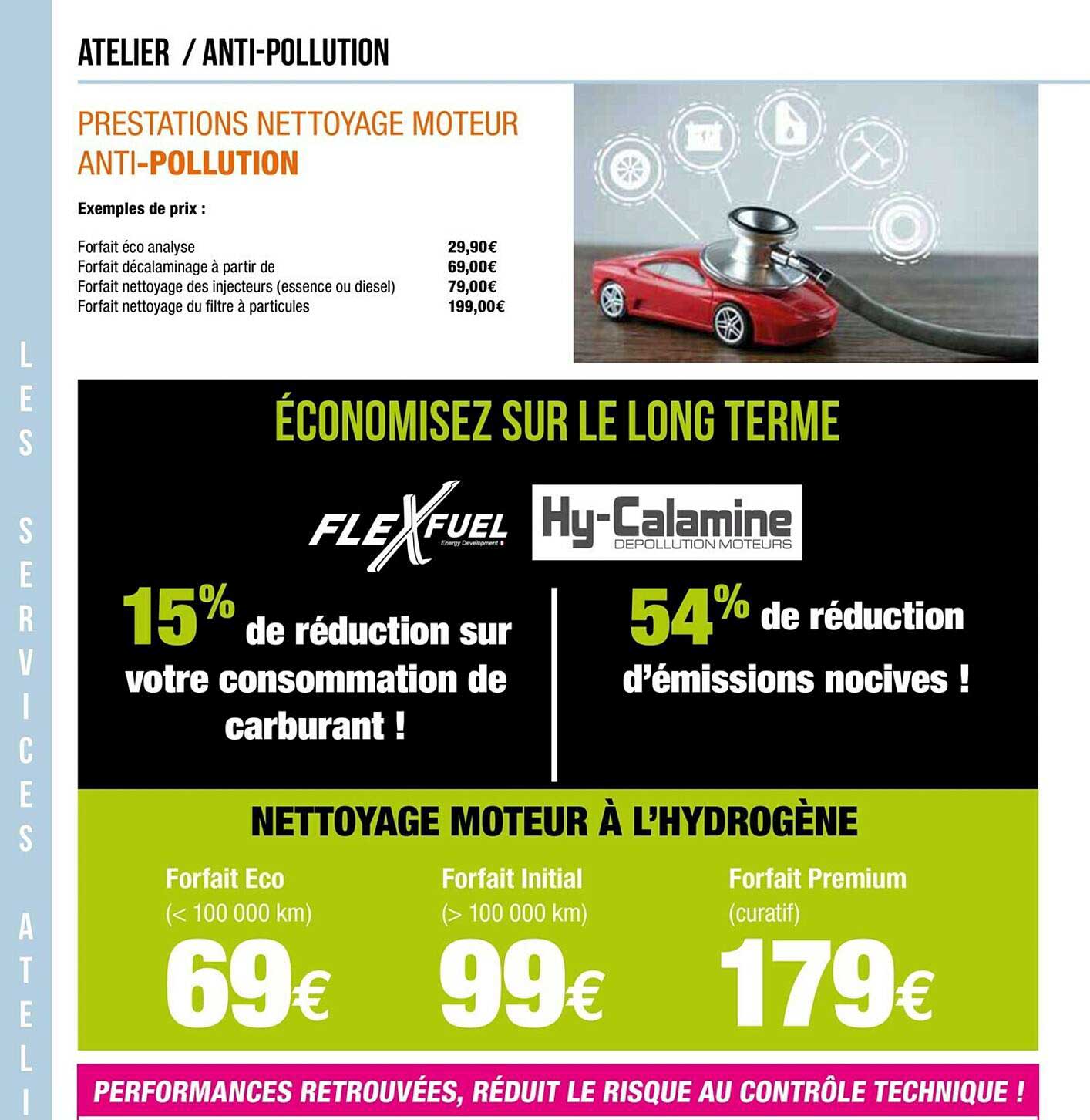 nettoyage moteur à l'hydrogène