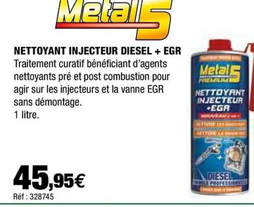nettoyant injecteur diesel + egr metal 5