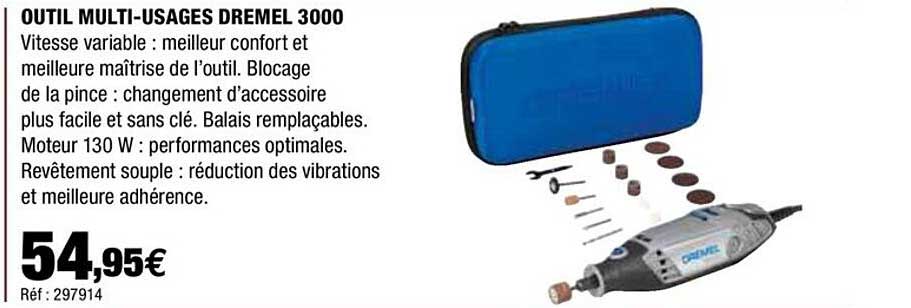 outil multi-usages dremel 3000