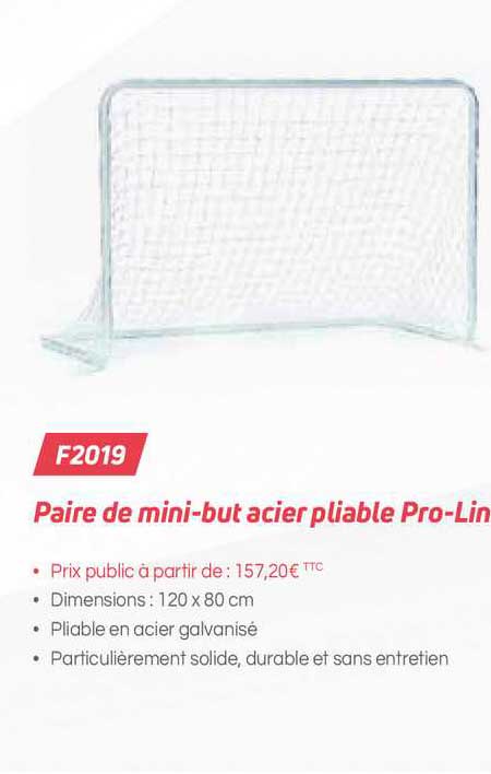 paire de mini-but acier pliable pro-lin f2019