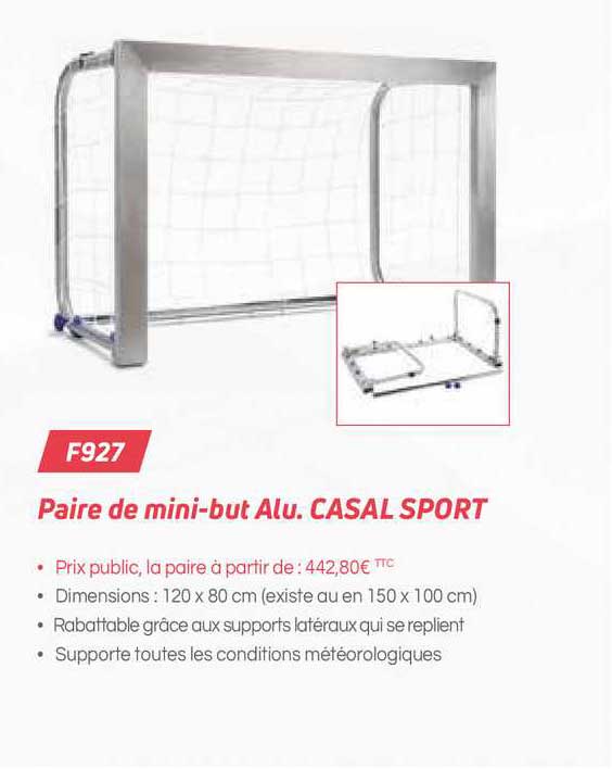 paire de mini-but alu. casal sport f927