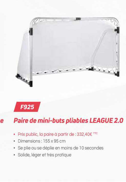 paire de mini-buts pliables league 2.0 f925