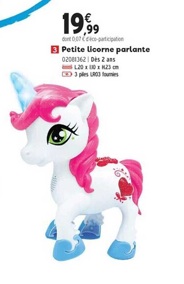 petite licorne parlante