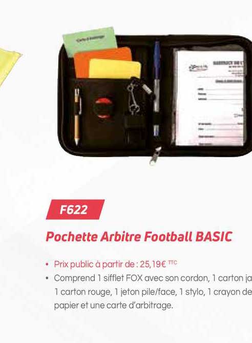 Pochette Arbitre Football Basic F622