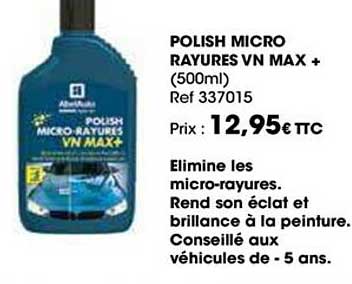 polish micro rayures vn max +