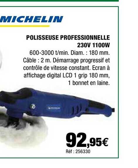 polisseuse professionnelle 230v 1100w michelin