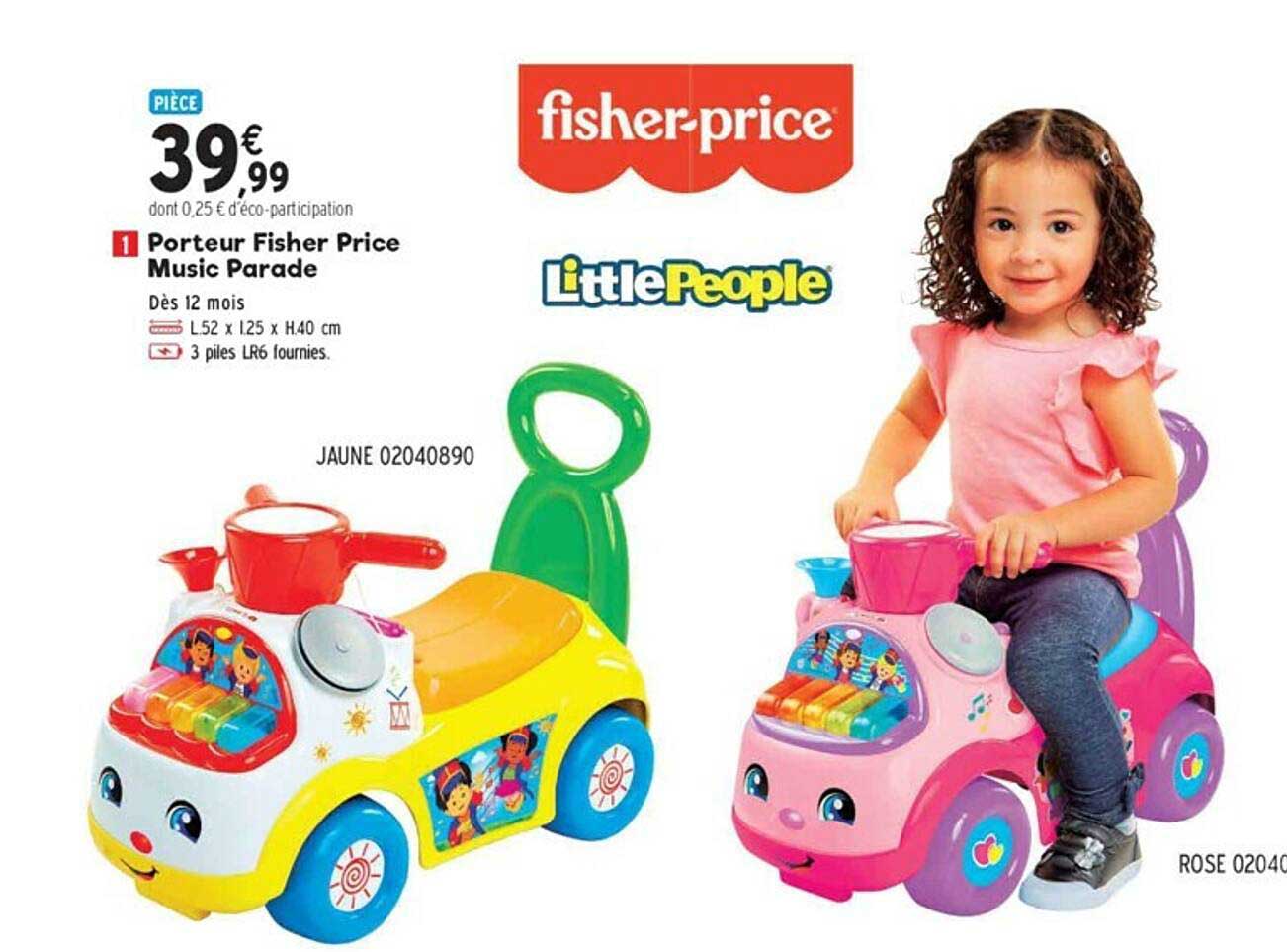 porteur fisher price music parade