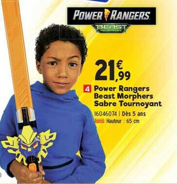 power rangers beast morphers sabre tournoyant