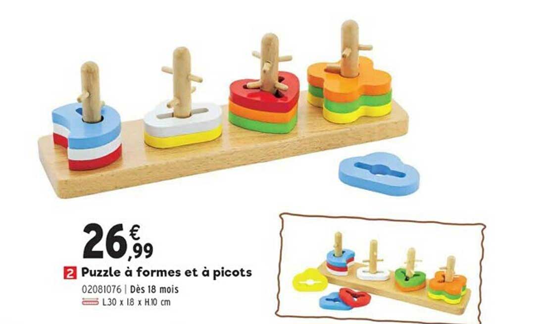 puzzle a formes et a picots