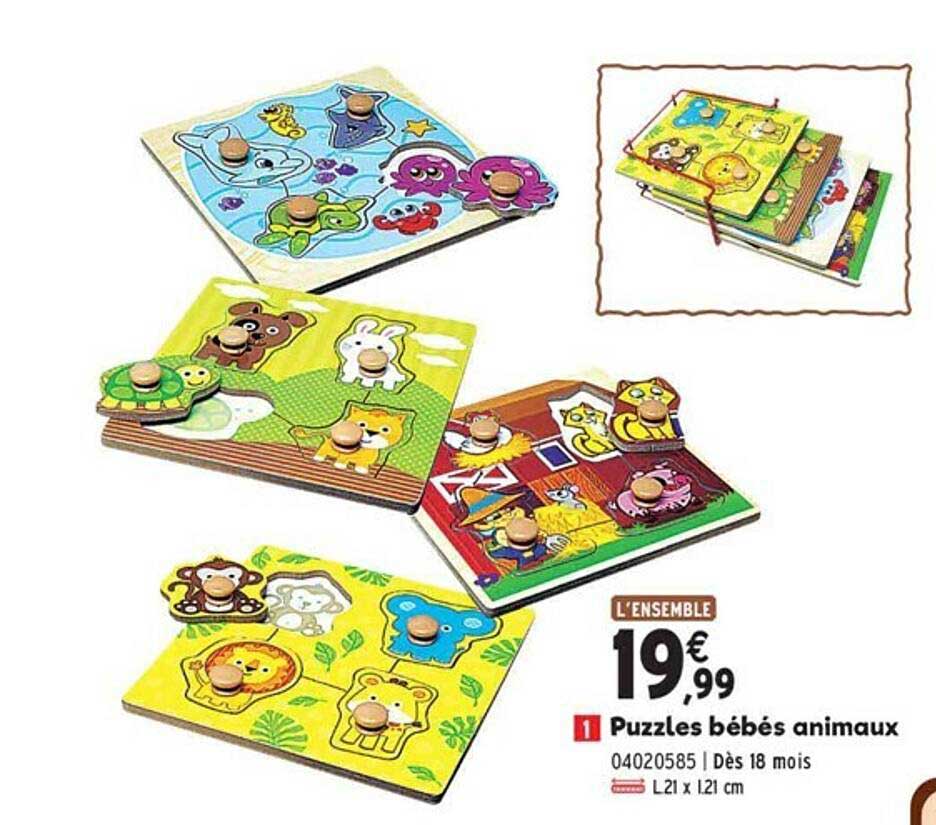 Puzzles Bebes Animaux