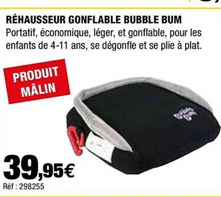 rehausseur gonflable bubble bum