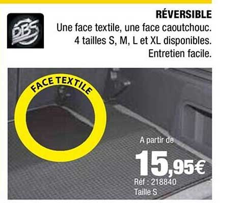 reversible une face textile