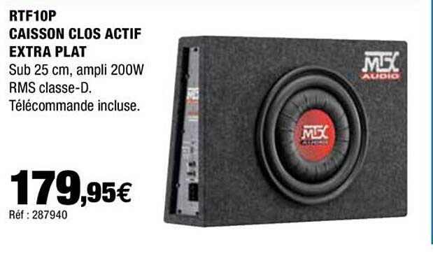 rtf10p caisson clos actif extra plat
