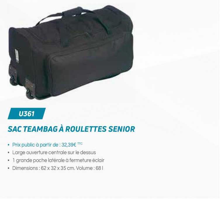 sac teambag à roulettes senior u361
