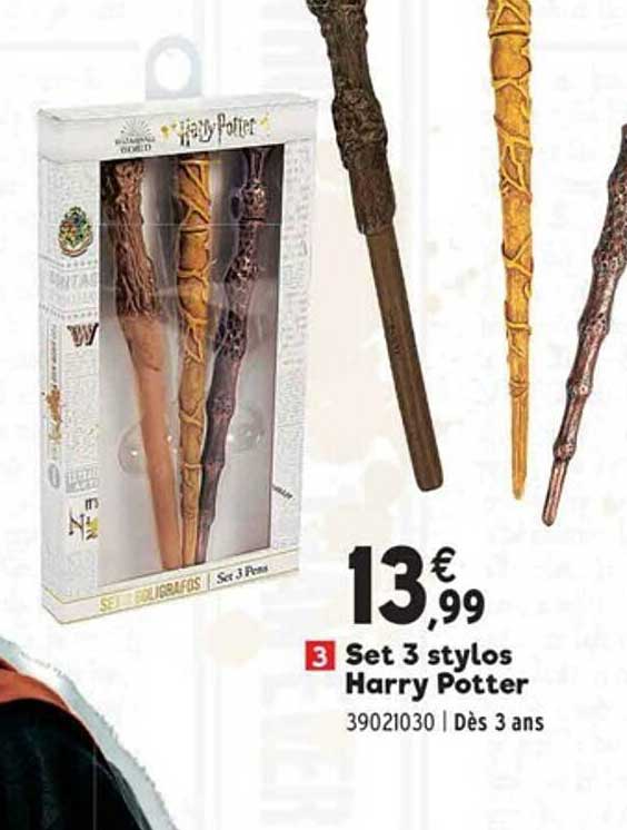 set 3 stylos harry potter