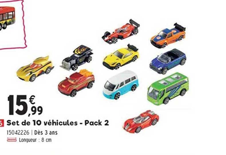 Set De 10 Vehicules Pack 2