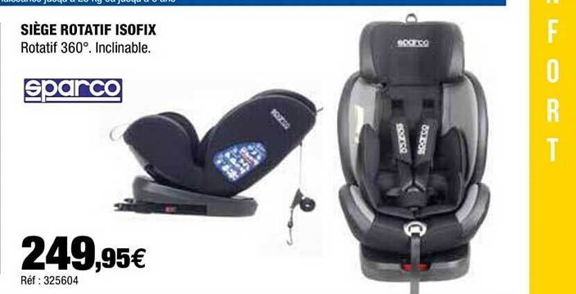 siege rotatif isofix sparco