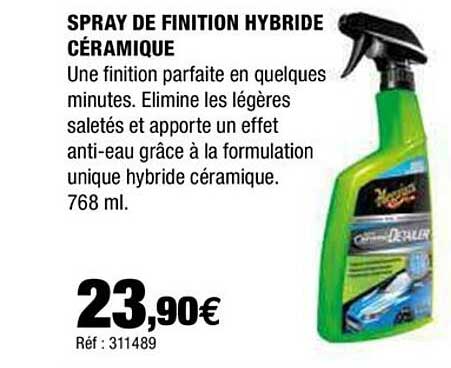 spray de finition hybride céramique
