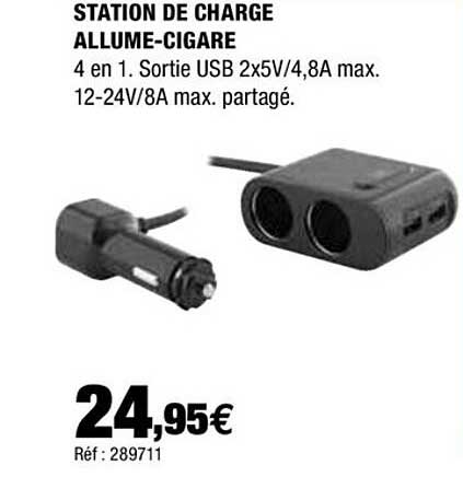 station de charge allume-cigare